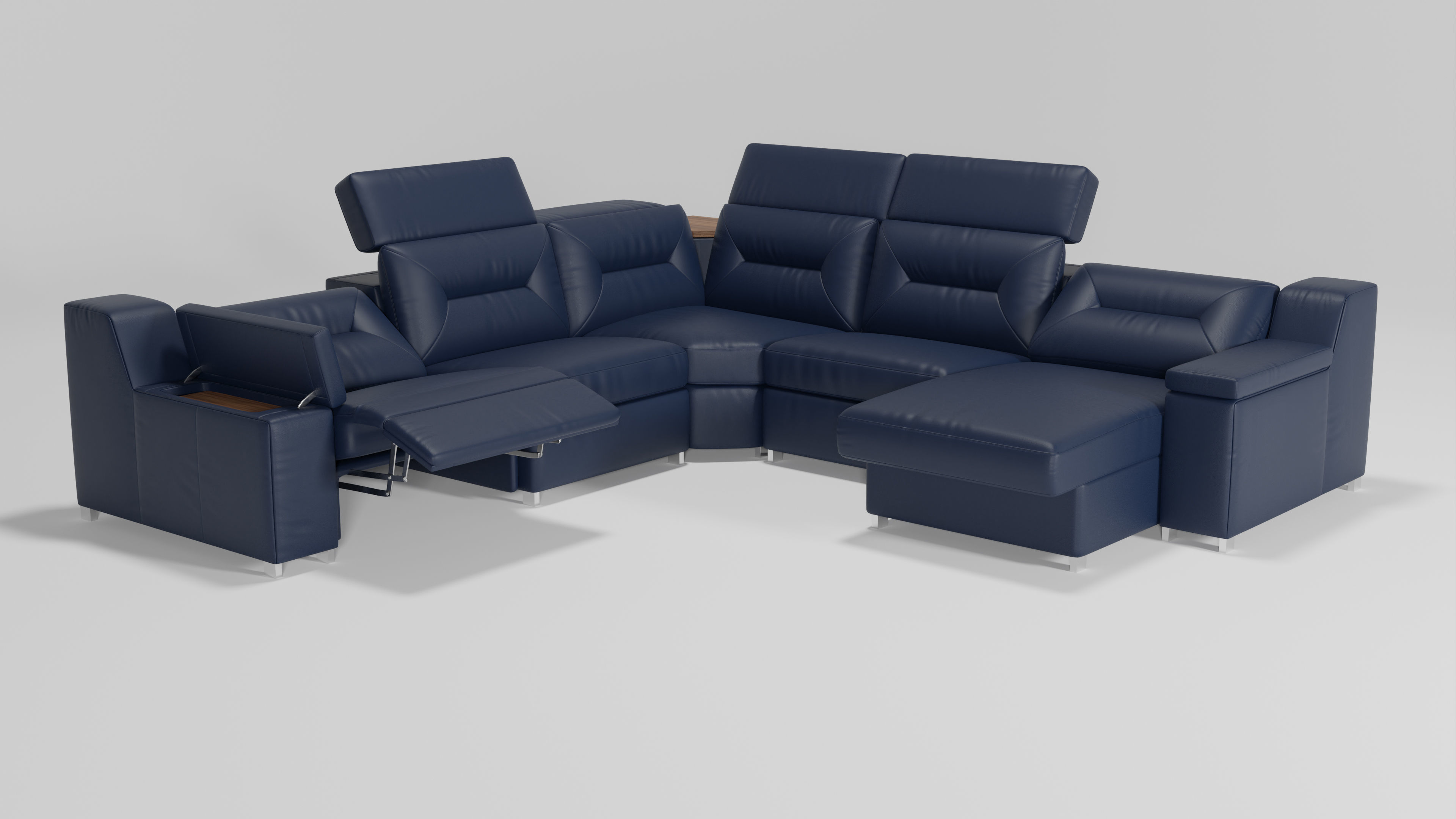 3D Palliser Apex Sectional Modules Low-poly 3D model_2