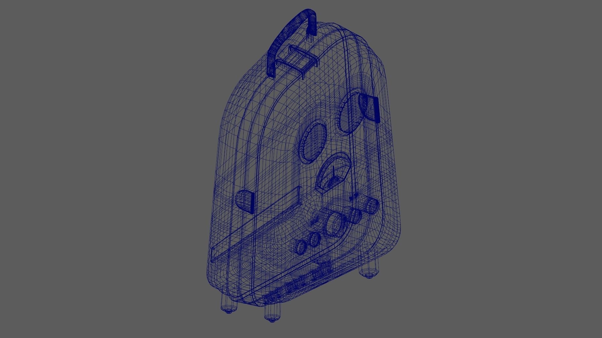 Cartoon Style Stylized Radio Sunnylife Radio Lemon Edition 3D model_16
