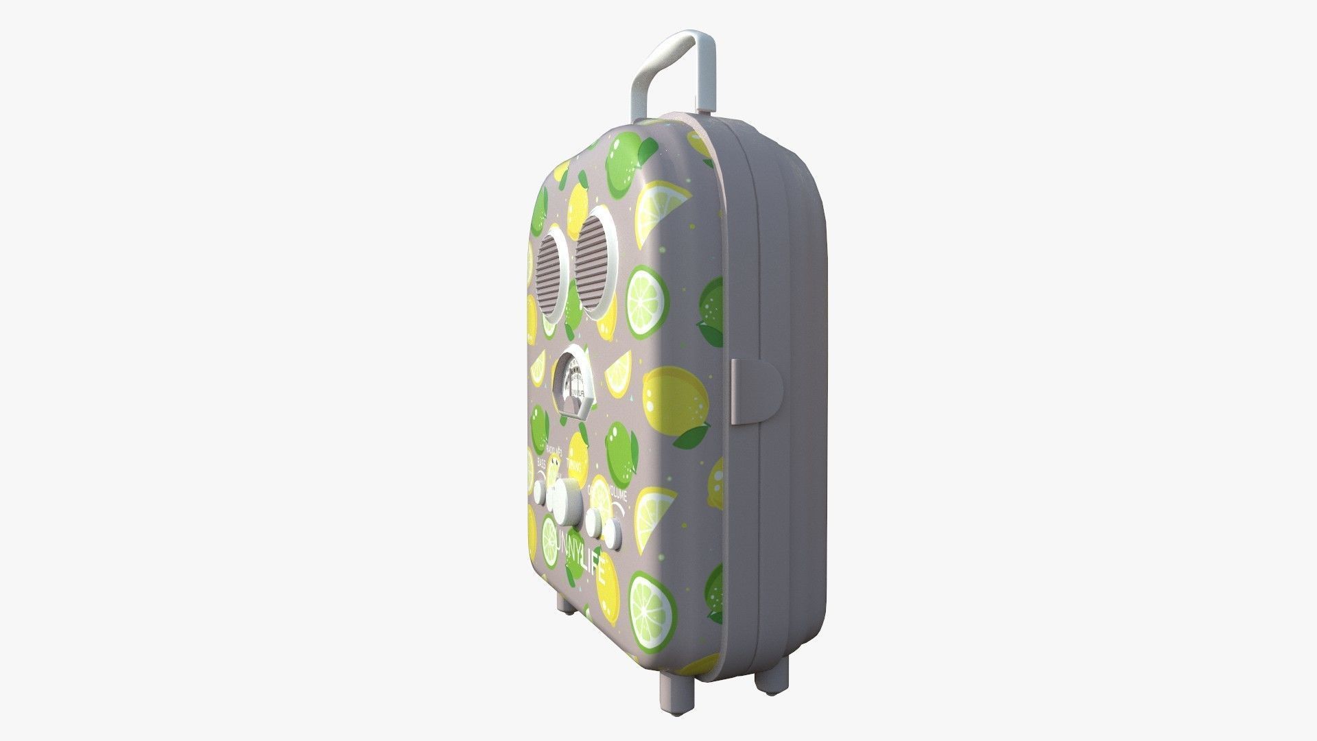 Cartoon Style Stylized Radio Sunnylife Radio Lemon Edition 3D model_2