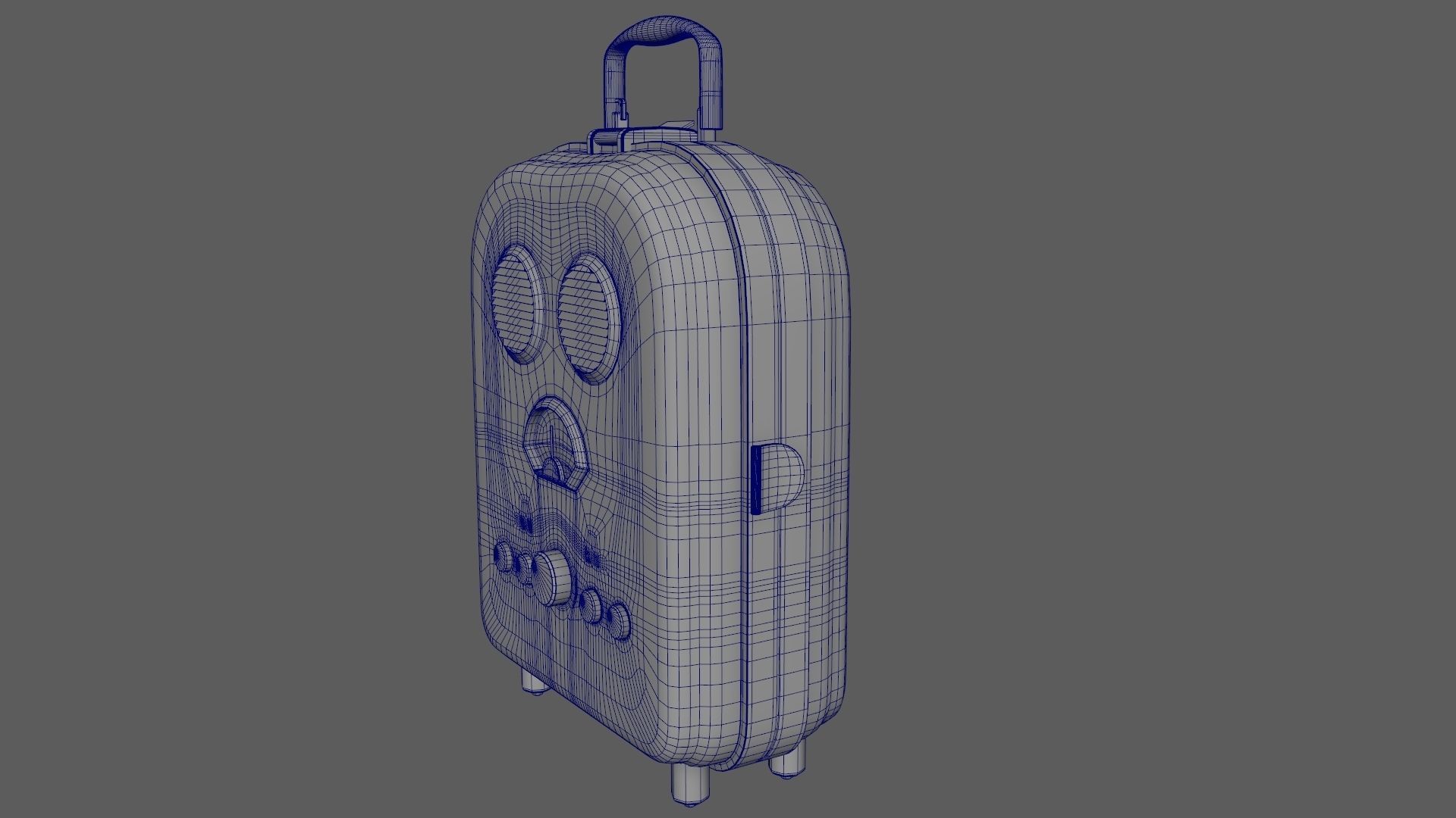Cartoon Style Stylized Radio Sunnylife Radio Lemon Edition 3D model_10