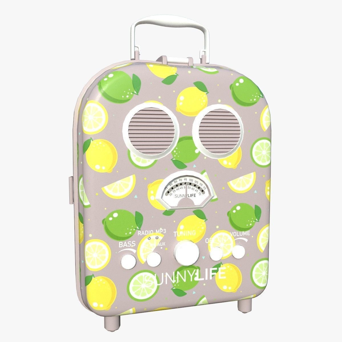 Cartoon Style Stylized Radio Sunnylife Radio Lemon Edition 3D model_21