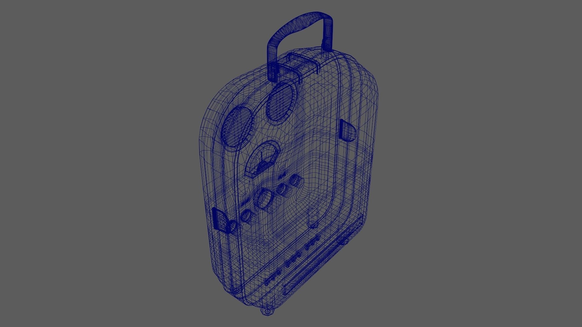 Cartoon Style Stylized Radio Sunnylife Radio Yellow Edition 3D model_15