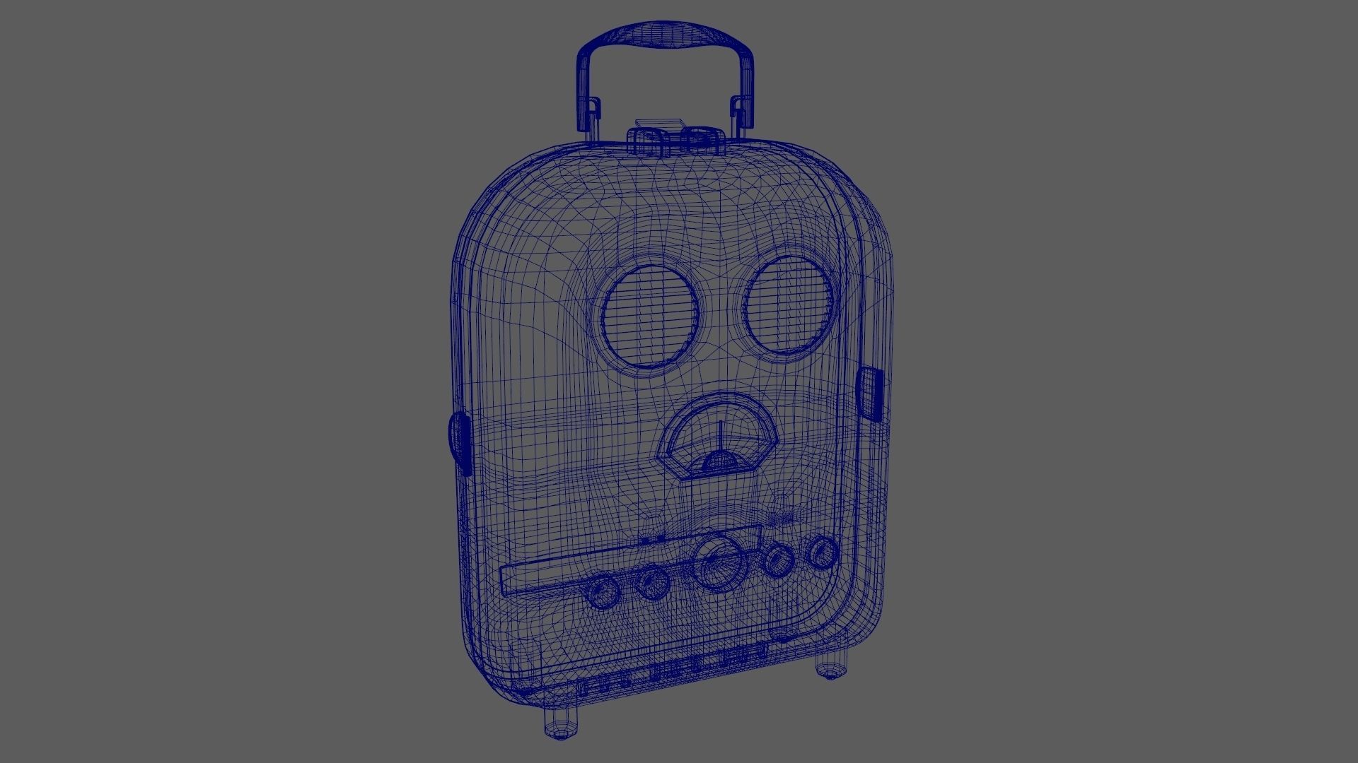 Cartoon Style Stylized Radio Sunnylife Radio Green Edition 3D model_13