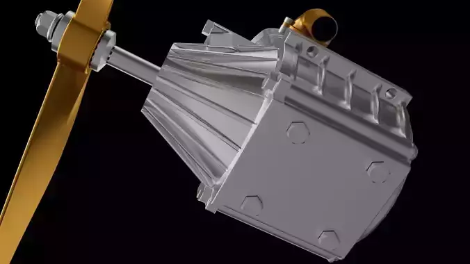 Airplane engine 3D print model