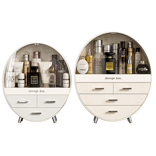 Collection of modern cosmetic cases for the bathroom 3D model