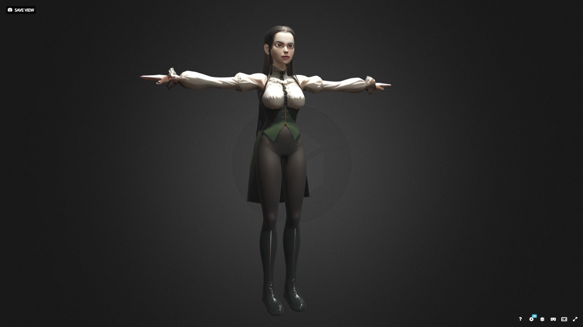 Shilo Low-poly 3D model_2