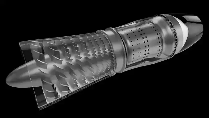 axial-jet-engine 3D print model