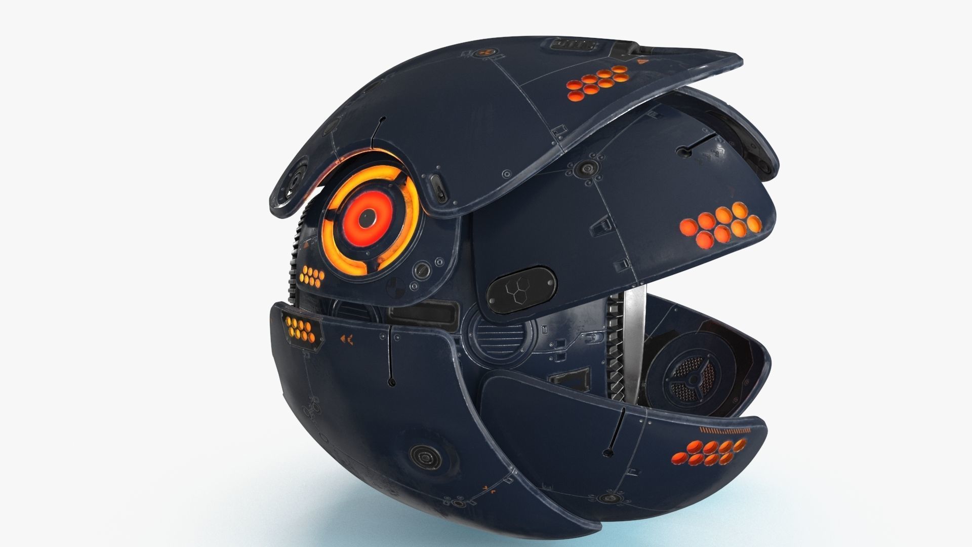 Sci Fi Drone Low-poly 3D model_16