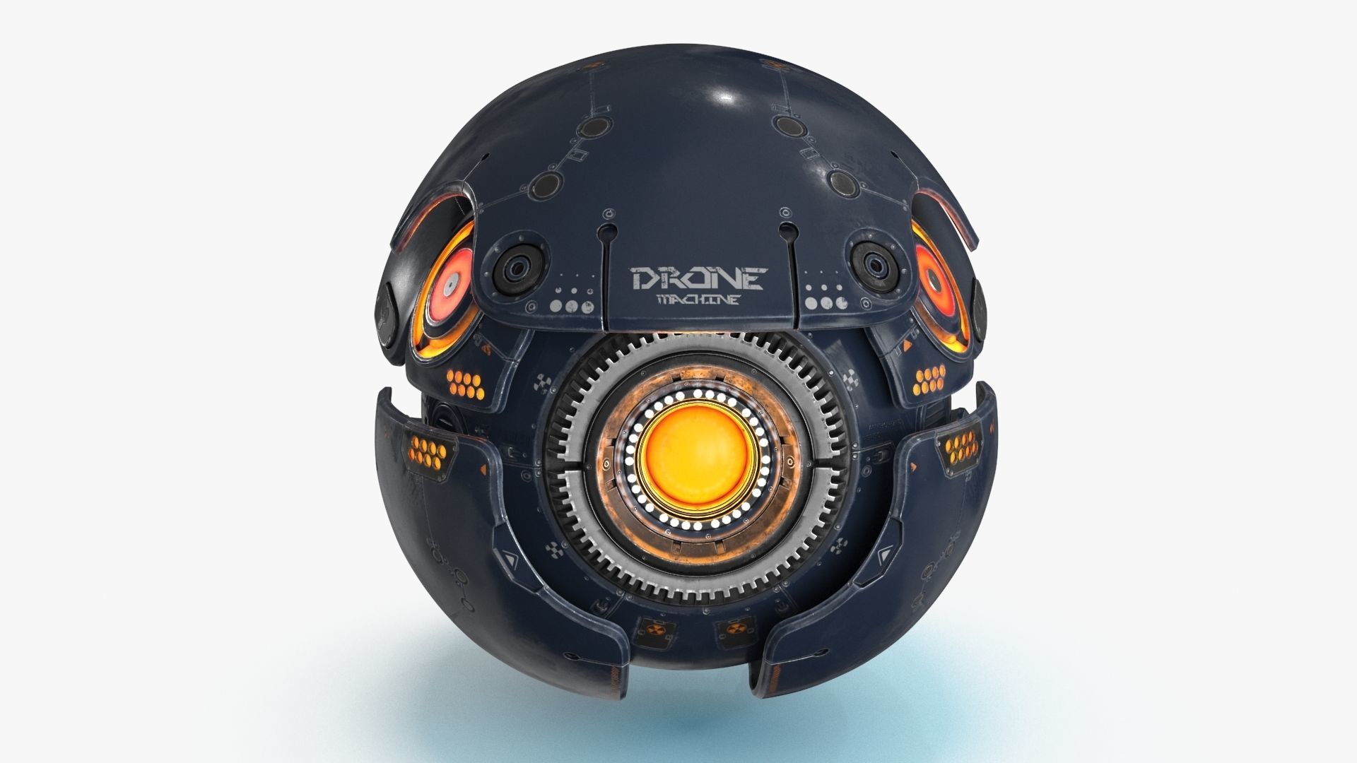 Sci Fi Drone Low-poly 3D model_19