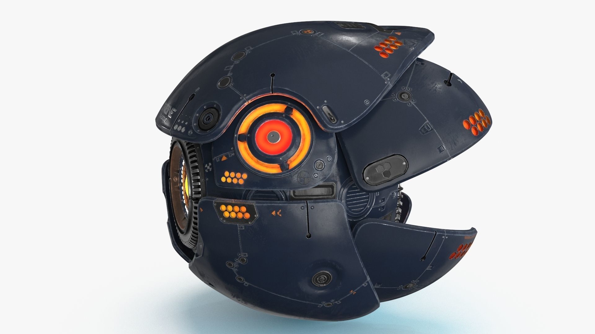 Sci Fi Drone Low-poly 3D model_17