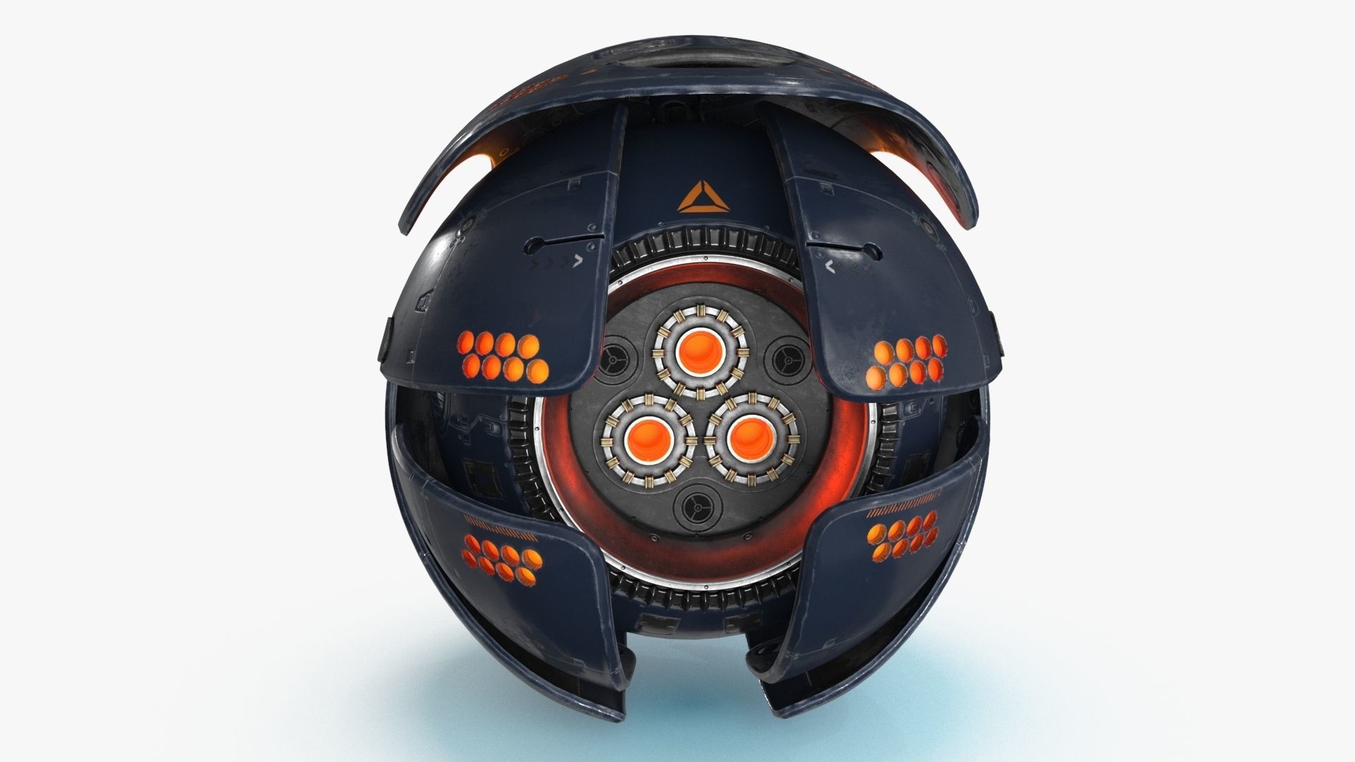 Sci Fi Drone Low-poly 3D model_6