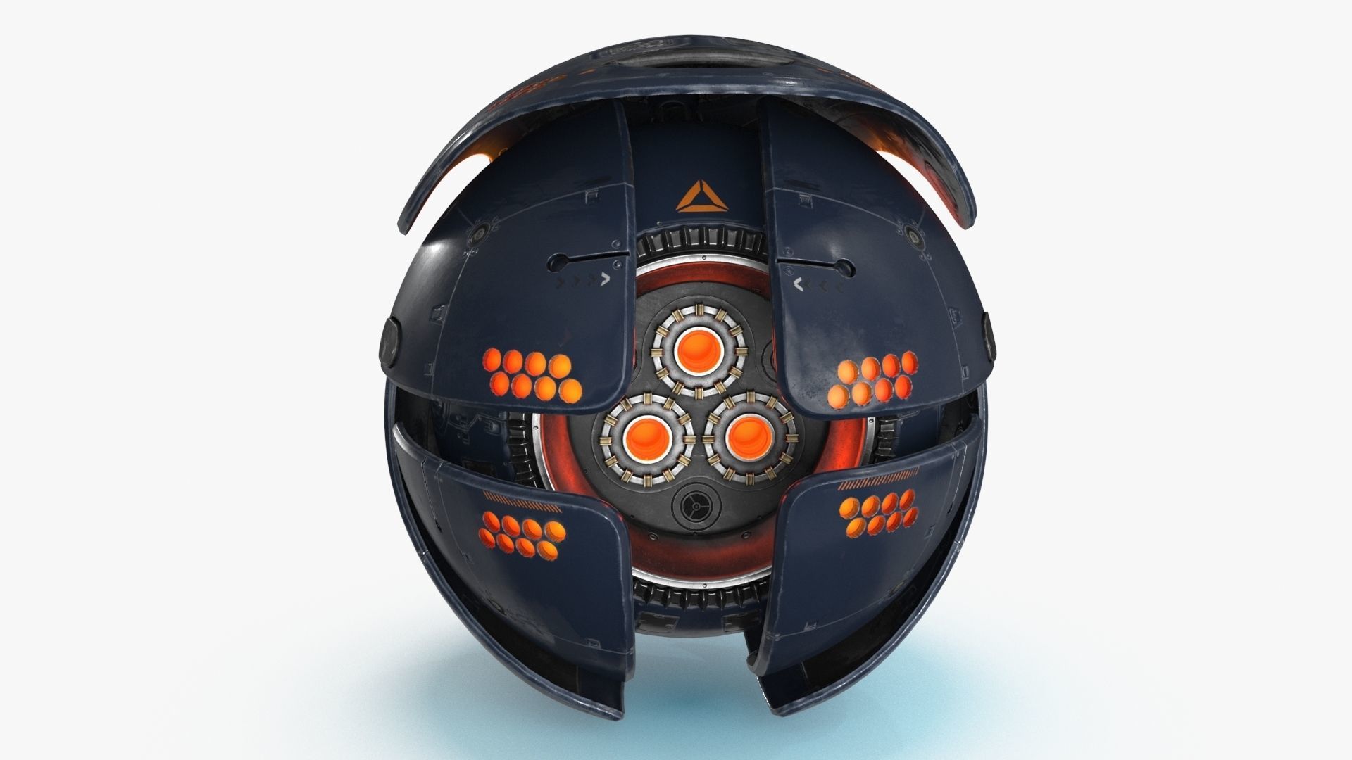 Sci Fi Drone Low-poly 3D model_5