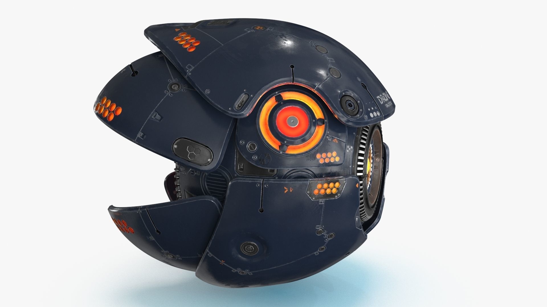 Sci Fi Drone Low-poly 3D model_10