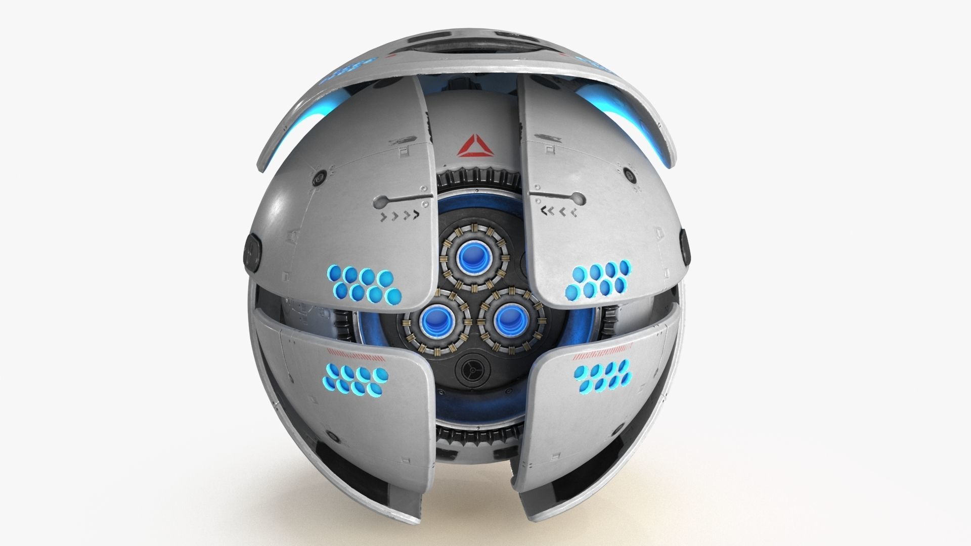 Sci Fi Drone Low-poly 3D model_5