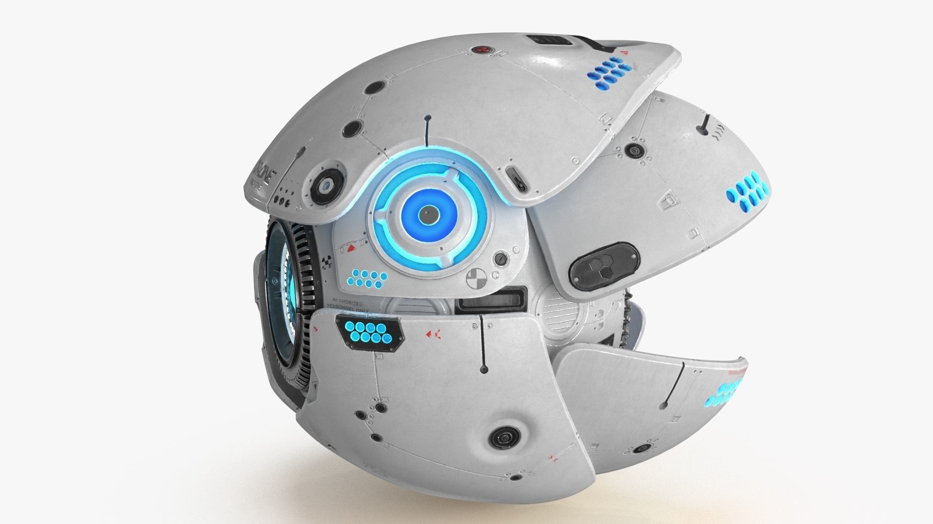 Sci Fi Drone Low-poly 3D model_17