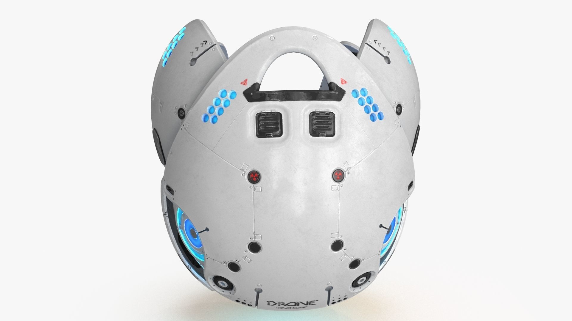 Sci Fi Drone Low-poly 3D model_21