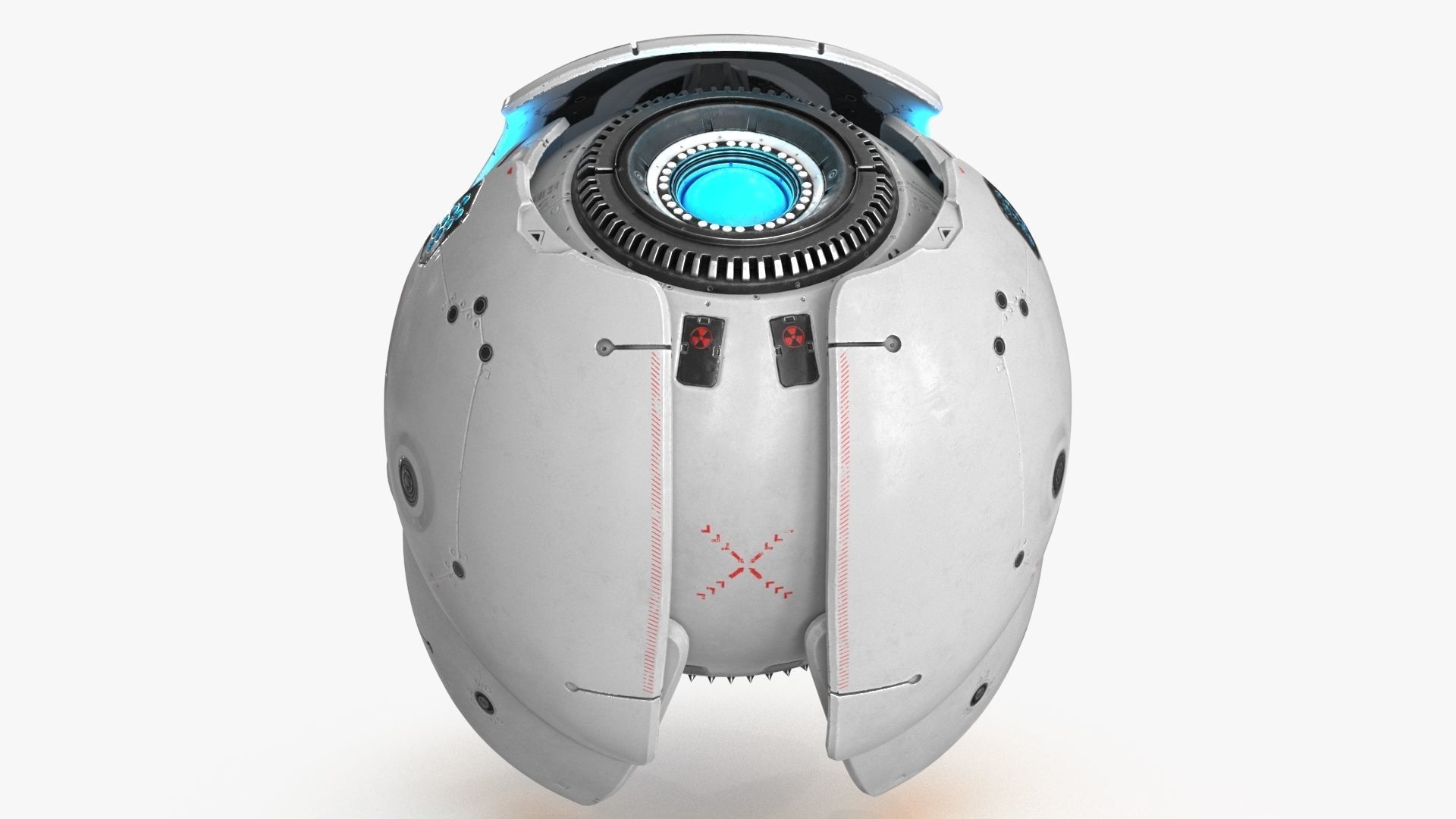 Sci Fi Drone Low-poly 3D model_22