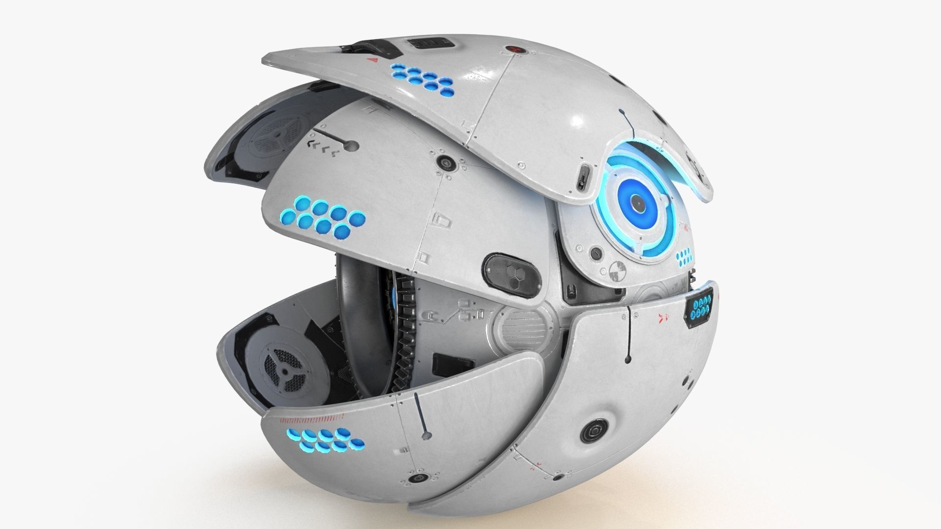 Sci Fi Drone Low-poly 3D model_11