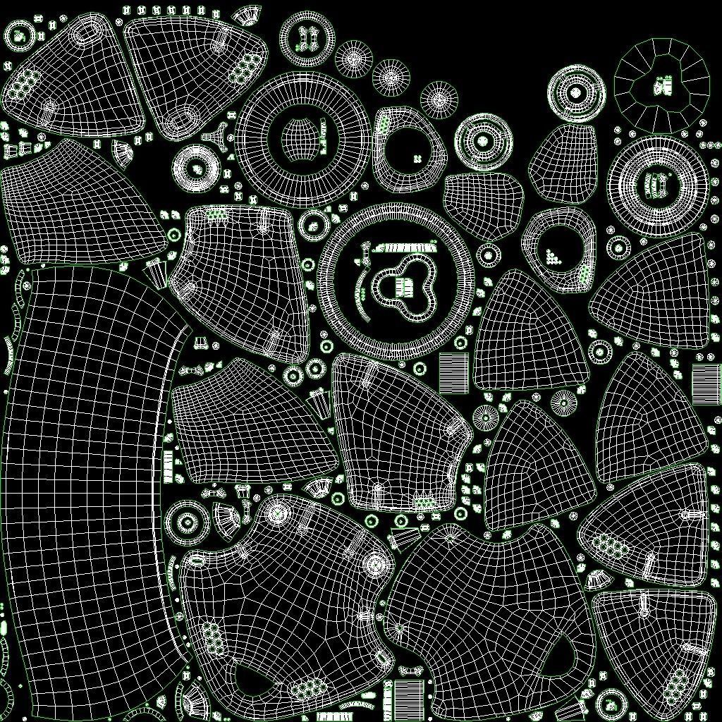 Sci Fi Drone Low-poly 3D model_27