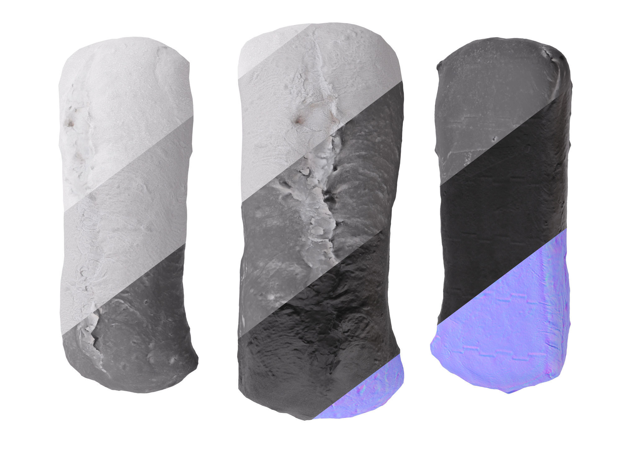 Ciabatta Bread 3D model_15