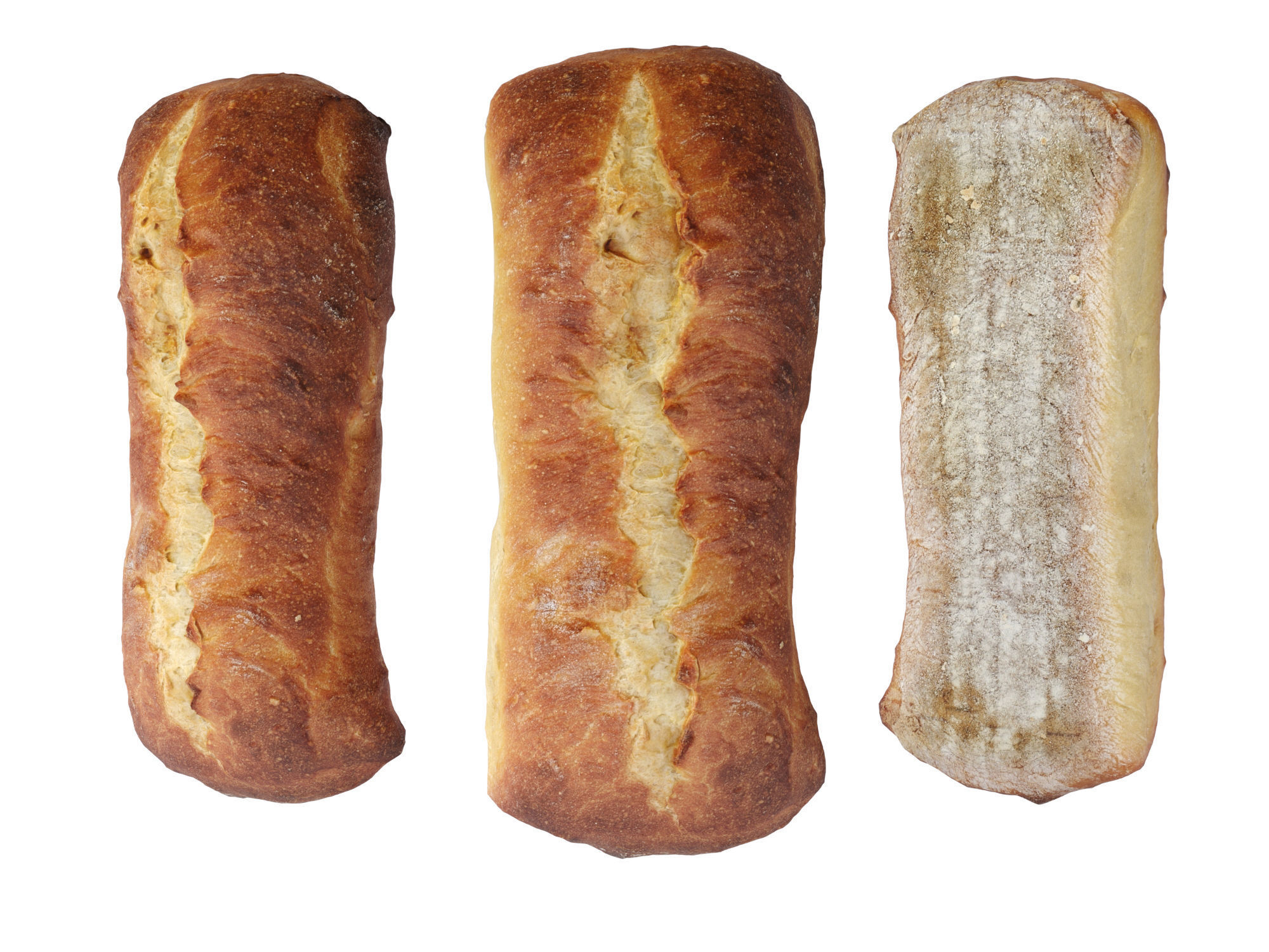 Ciabatta Bread 3D model_7
