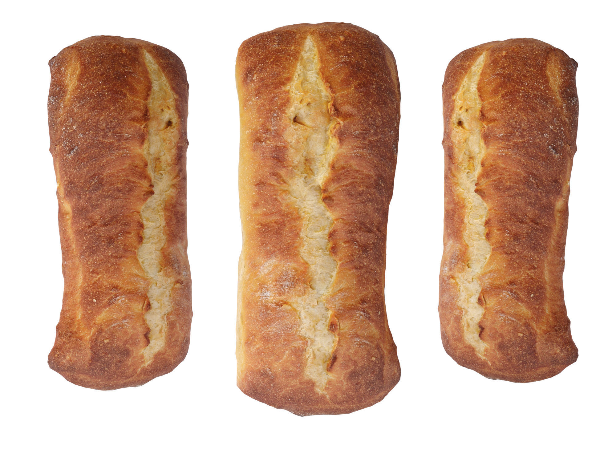 Ciabatta Bread 3D model_5