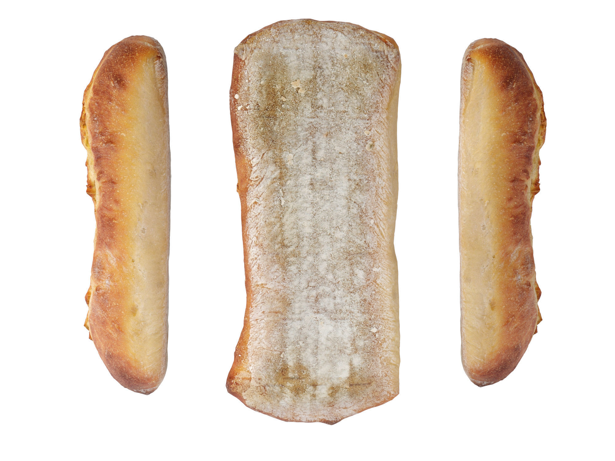 Ciabatta Bread 3D model_10