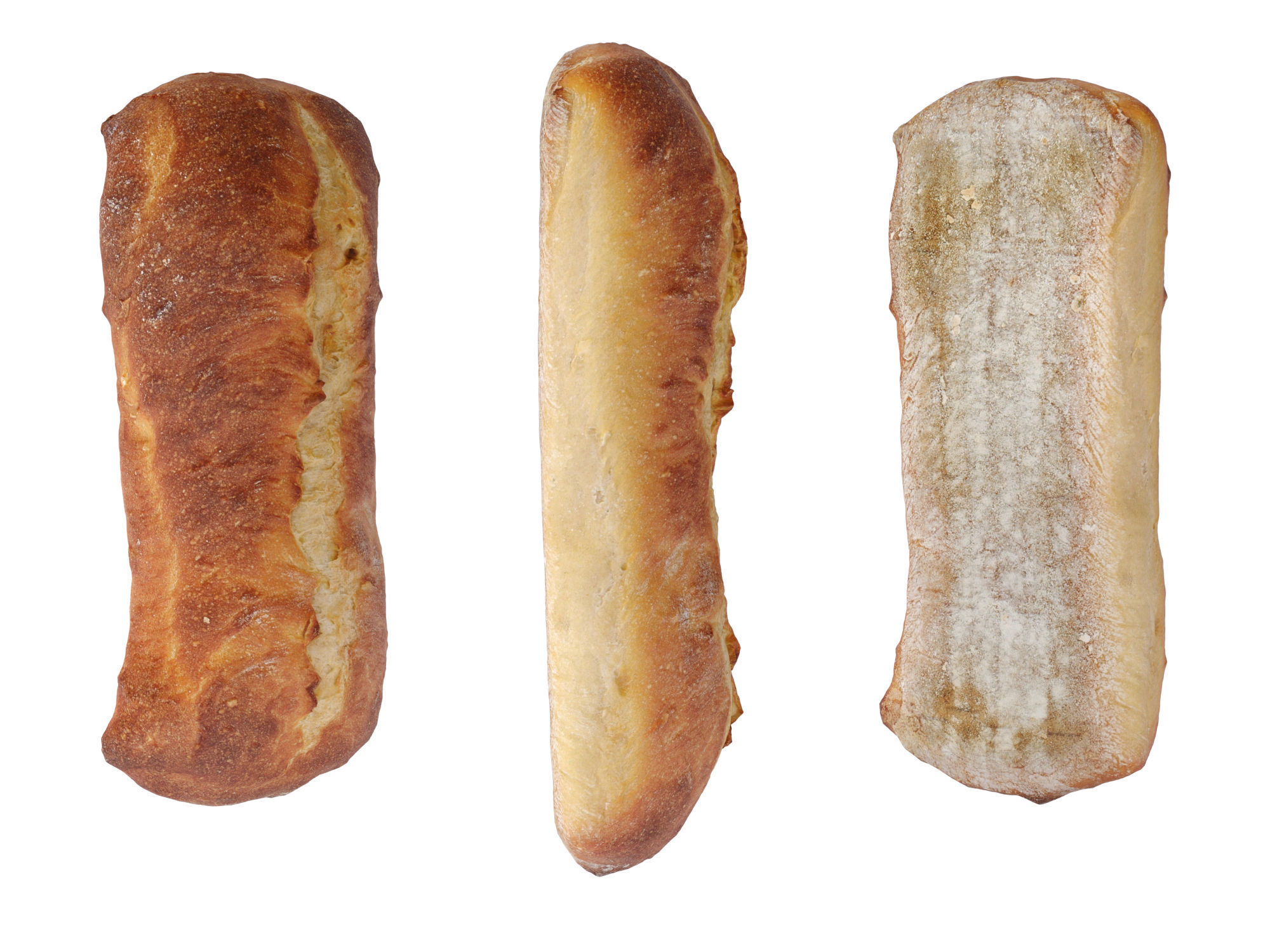 Ciabatta Bread 3D model_11