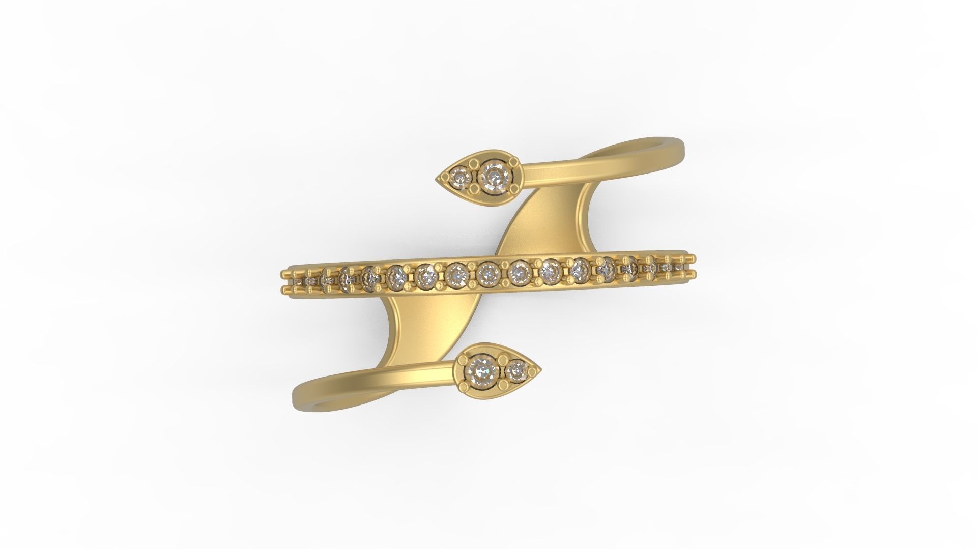 Minimalist Ring 985 3D print model_4