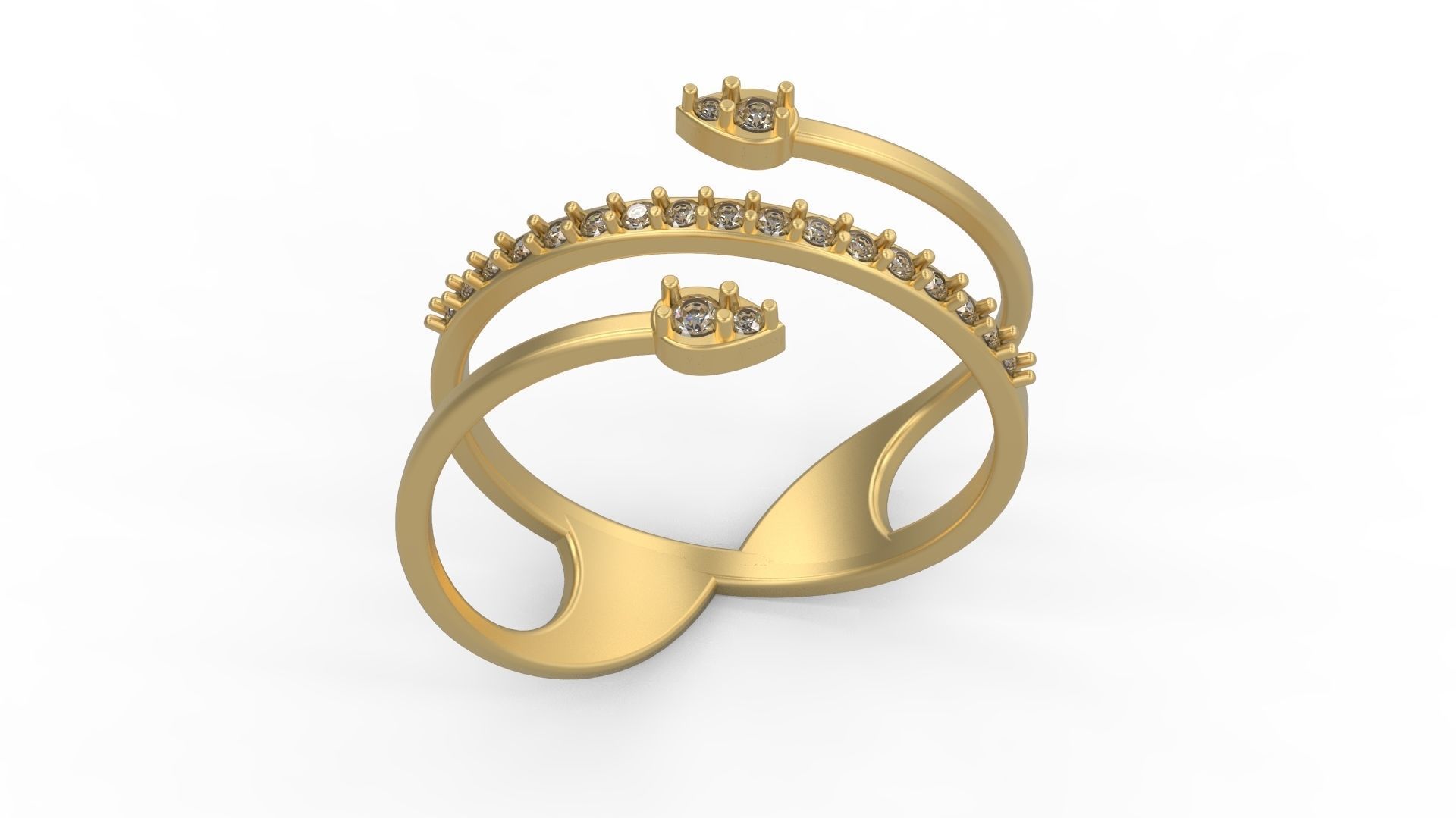 Minimalist Ring 985 3D print model_3