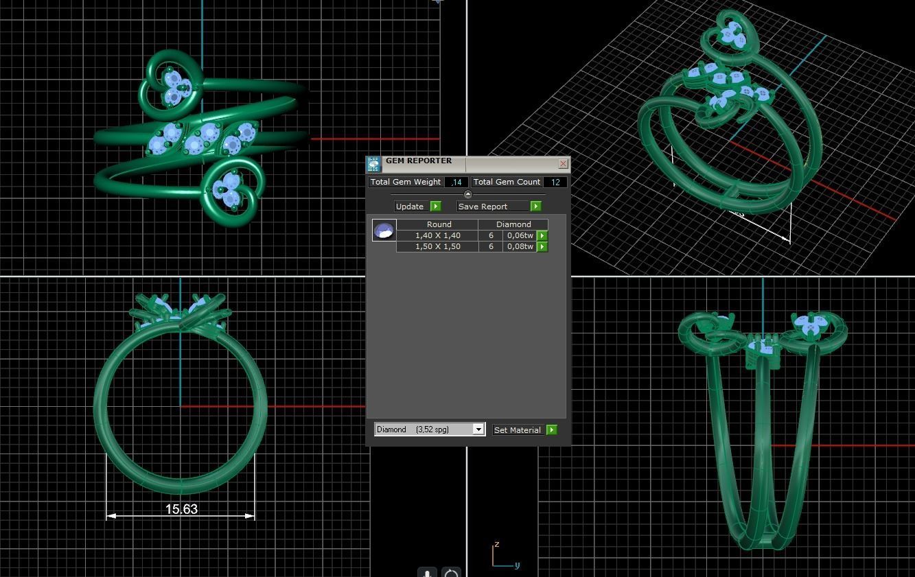 Minimalist Ring 982 3D print model_5