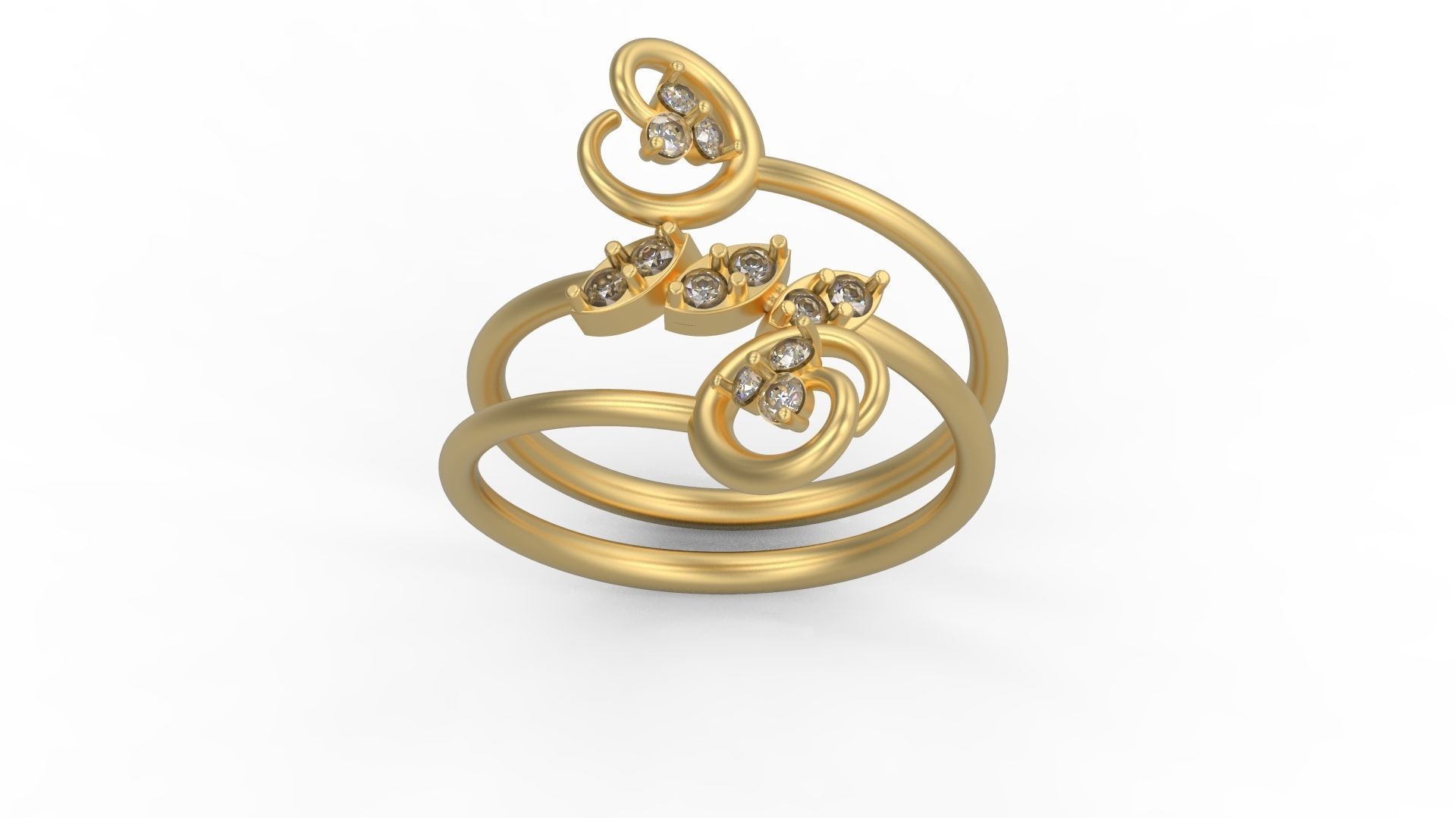 Minimalist Ring 982 3D print model_3
