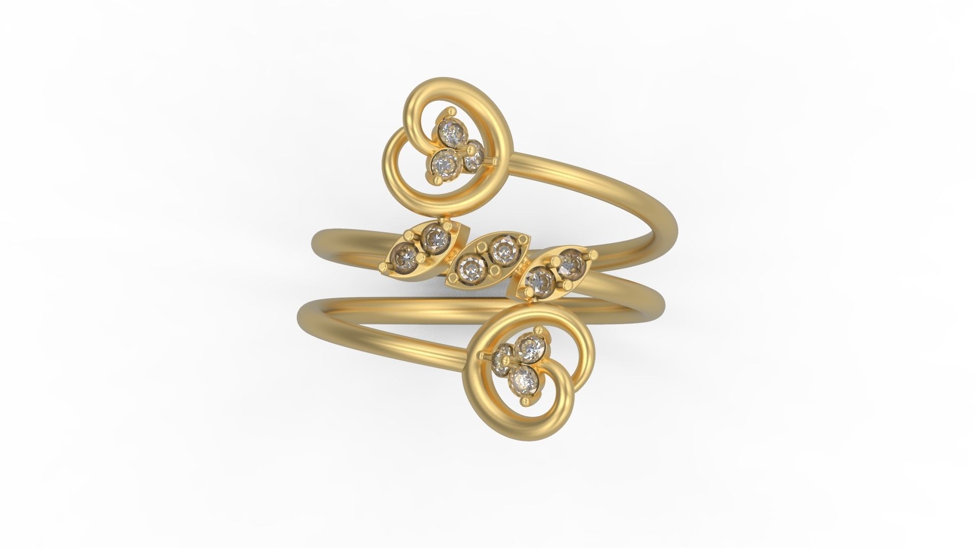 Minimalist Ring 982 3D print model_4