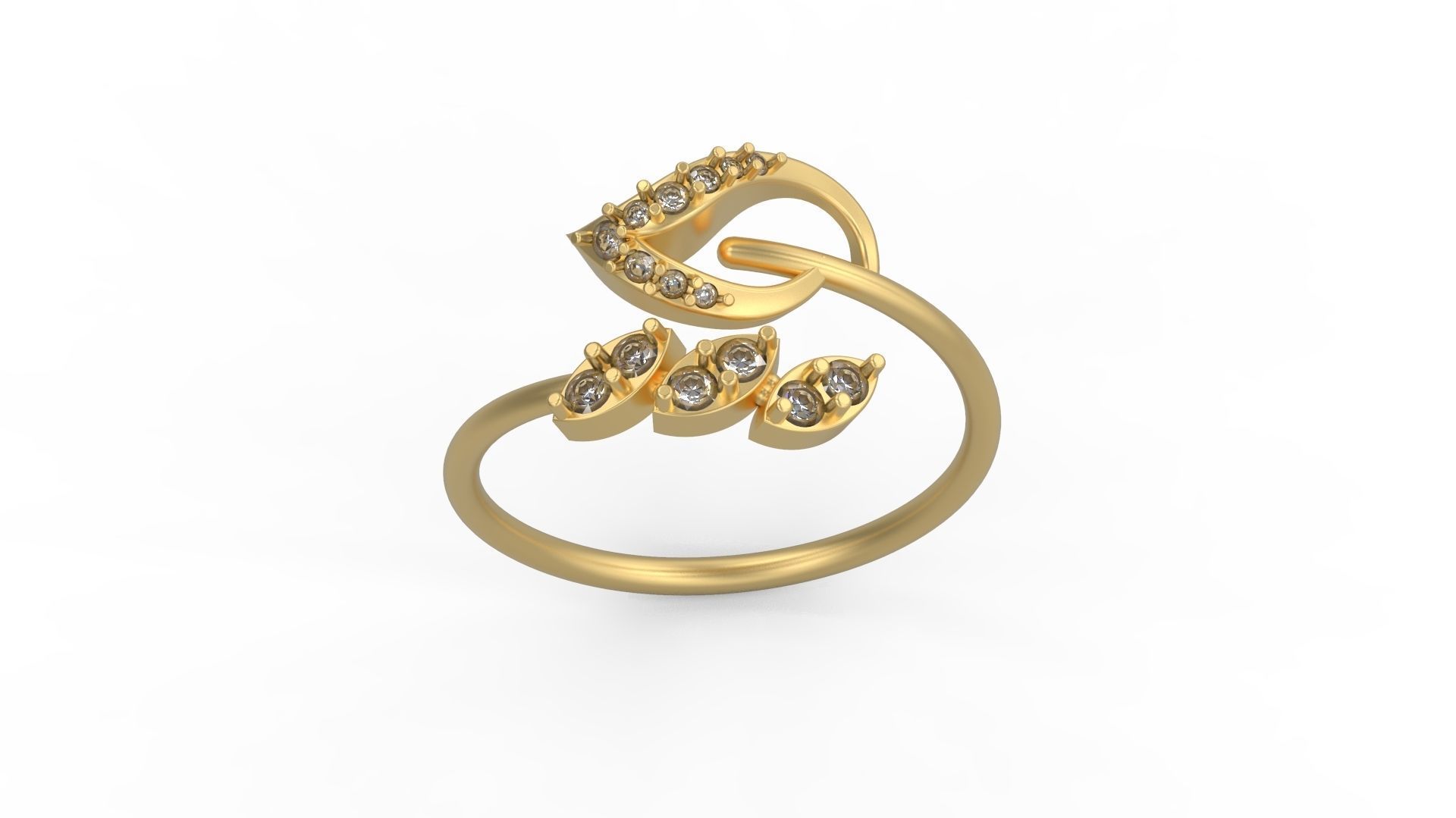 Minimalist Ring 981 3D print model_3