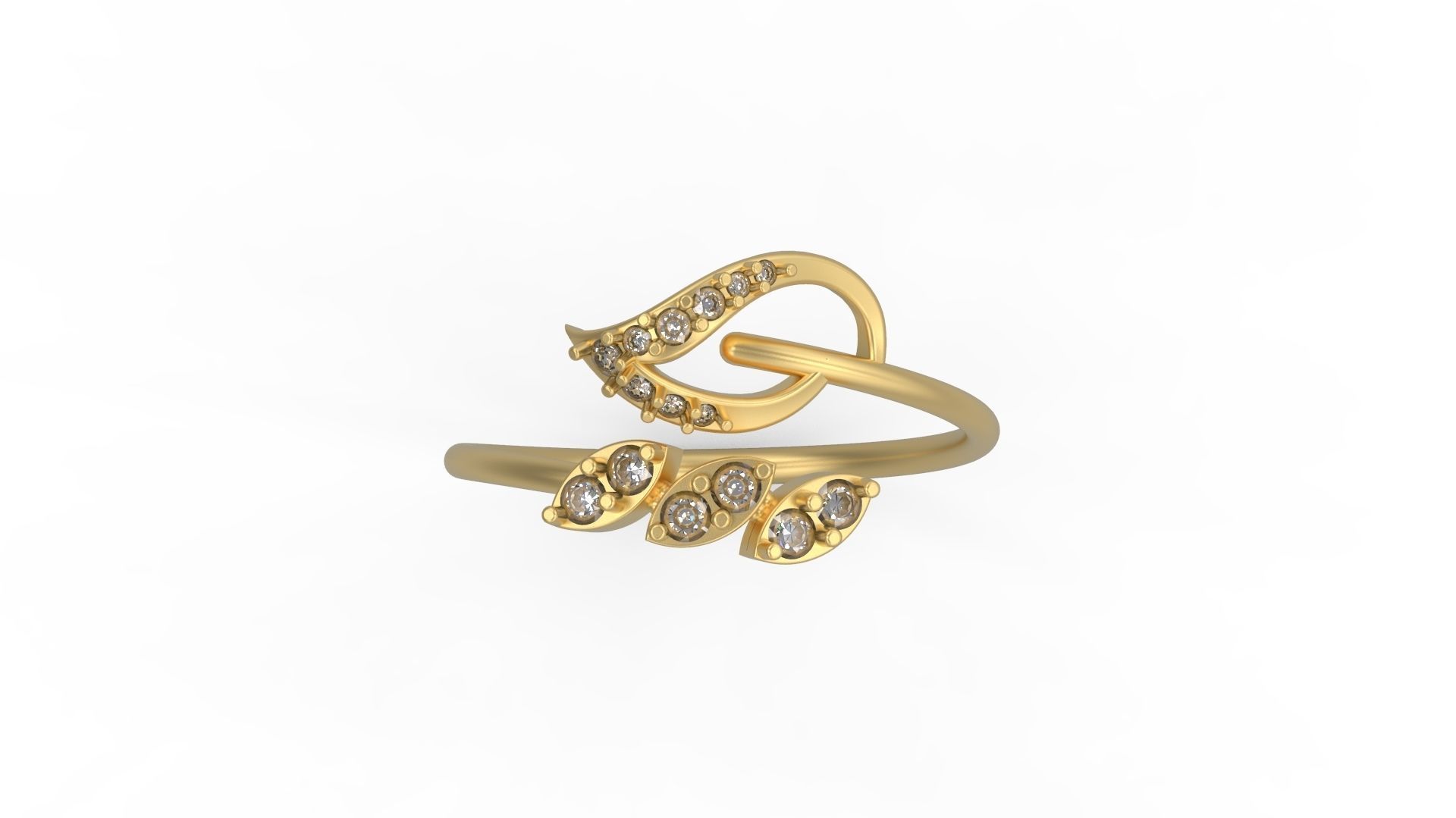 Minimalist Ring 981 3D print model_4