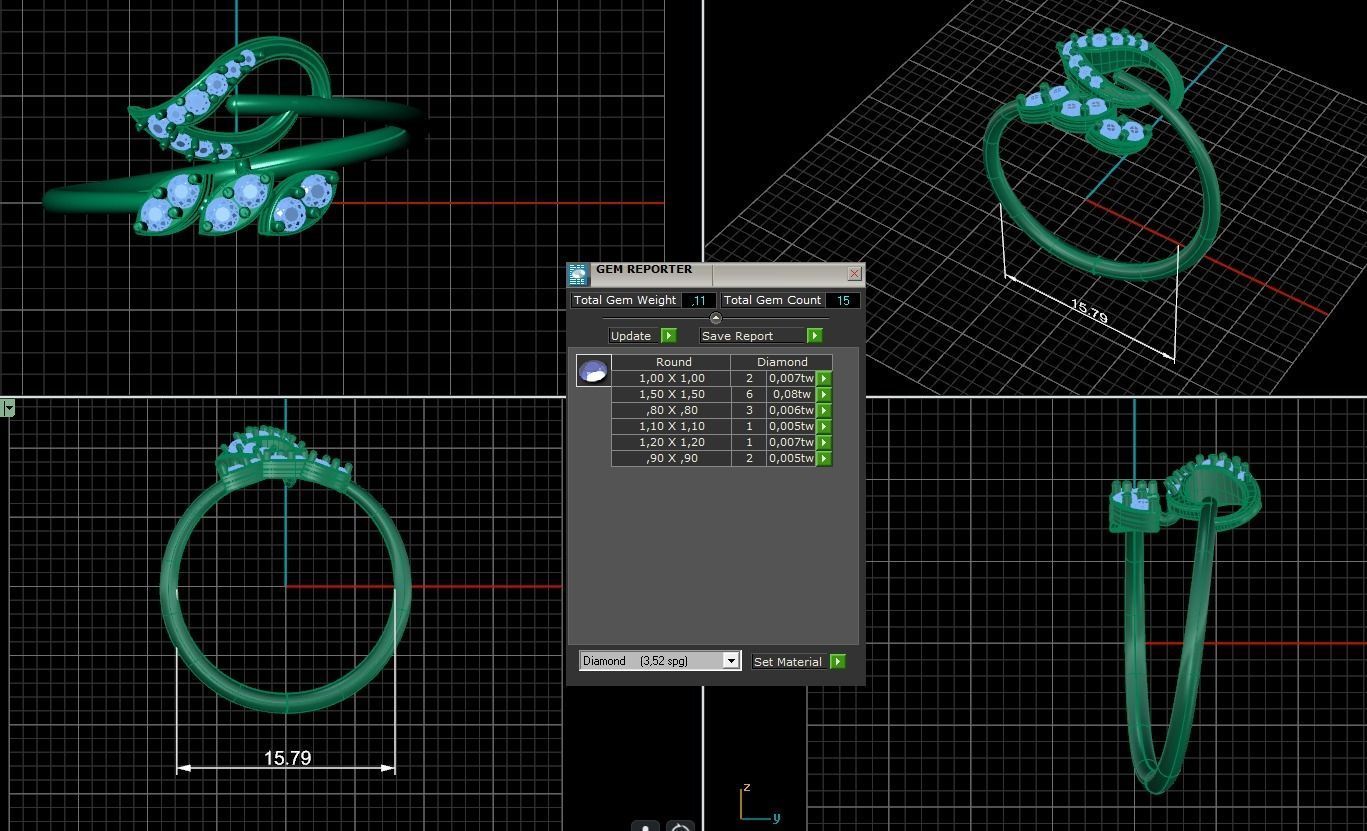 Minimalist Ring 981 3D print model_5