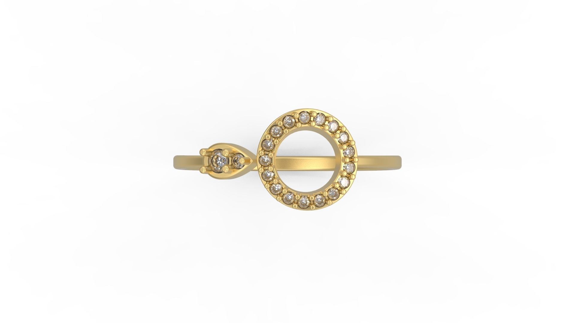 Minimalist Ring 975 3D print model_4