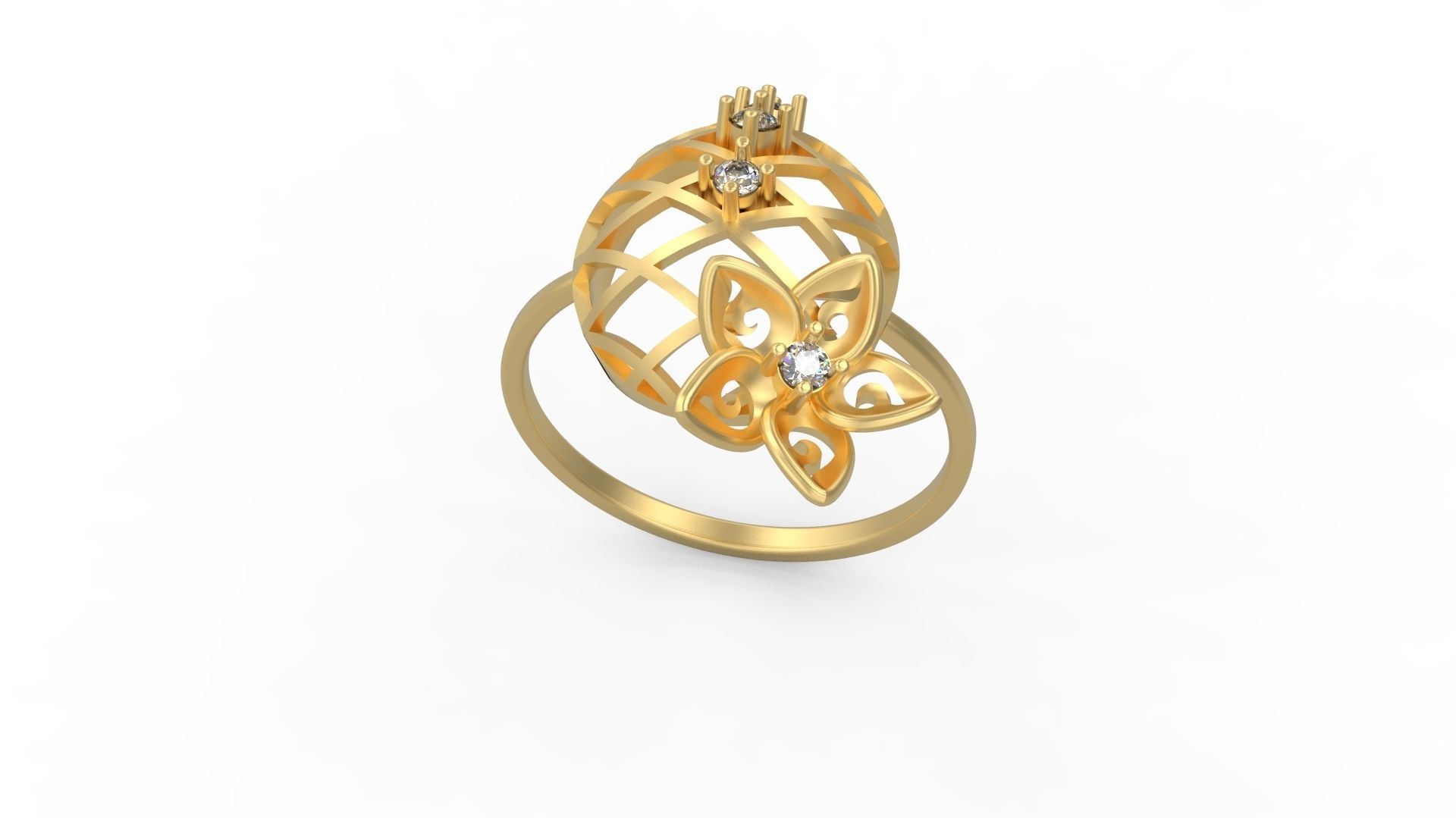 Minimalist Ring 971 3D print model_3