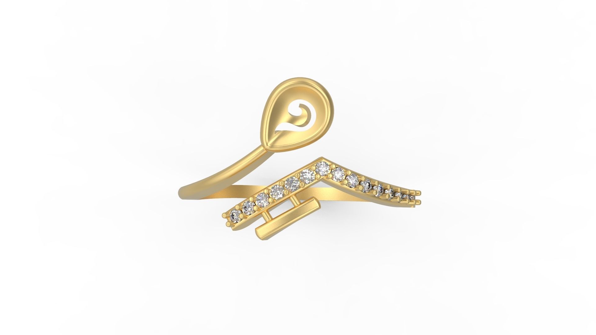 Minimalist Ring 967 3D print model_4