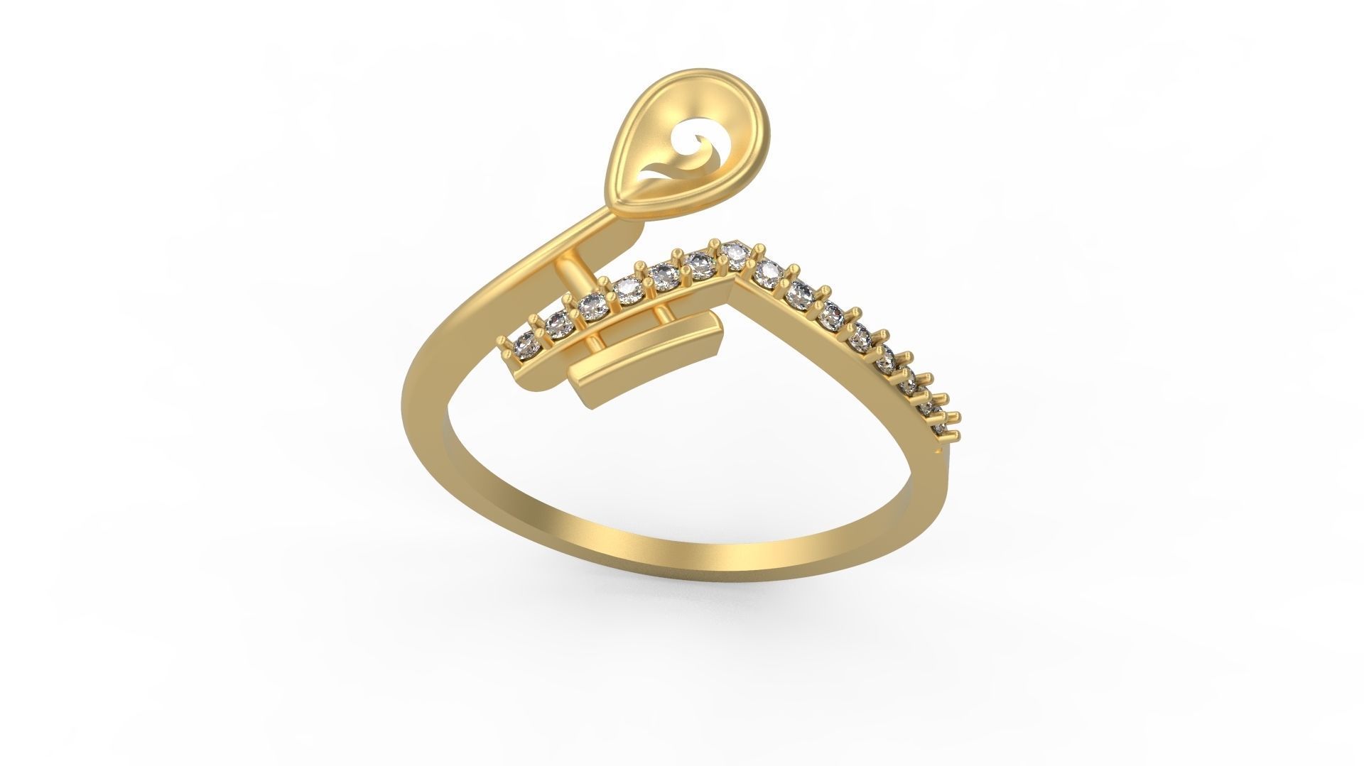 Minimalist Ring 967 3D print model_3