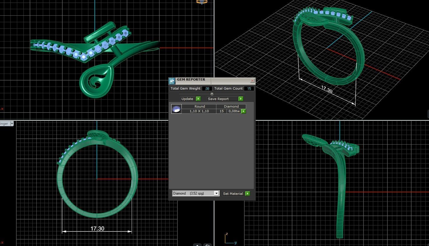 Minimalist Ring 967 3D print model_5
