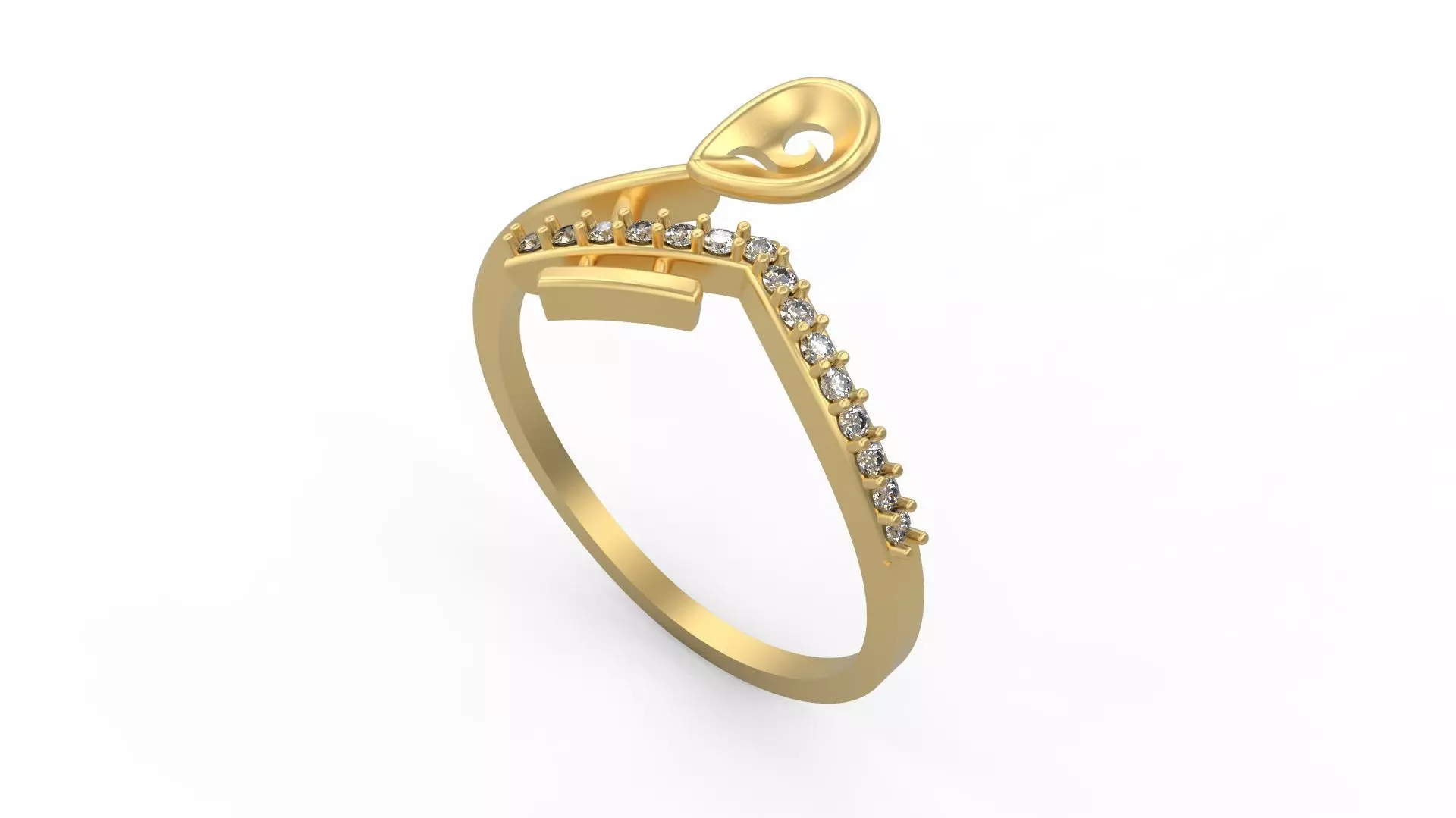 Minimalist Ring 967 3D print model_0