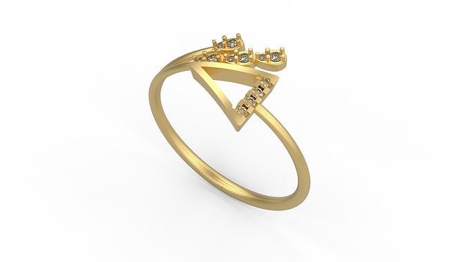Minimalist Ring 963 3D print model