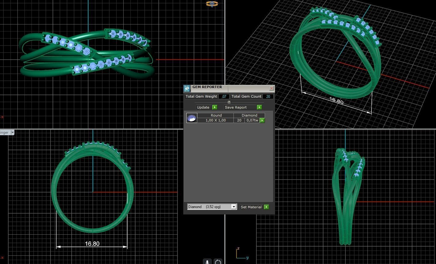 Minimalist Ring 957 3D print model_5