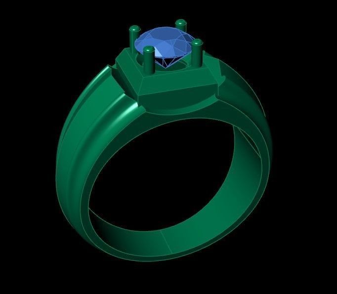 Gents Ring 3D print model_2