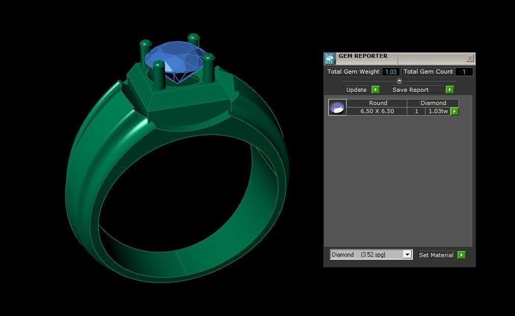 Gents Ring 3D print model_5