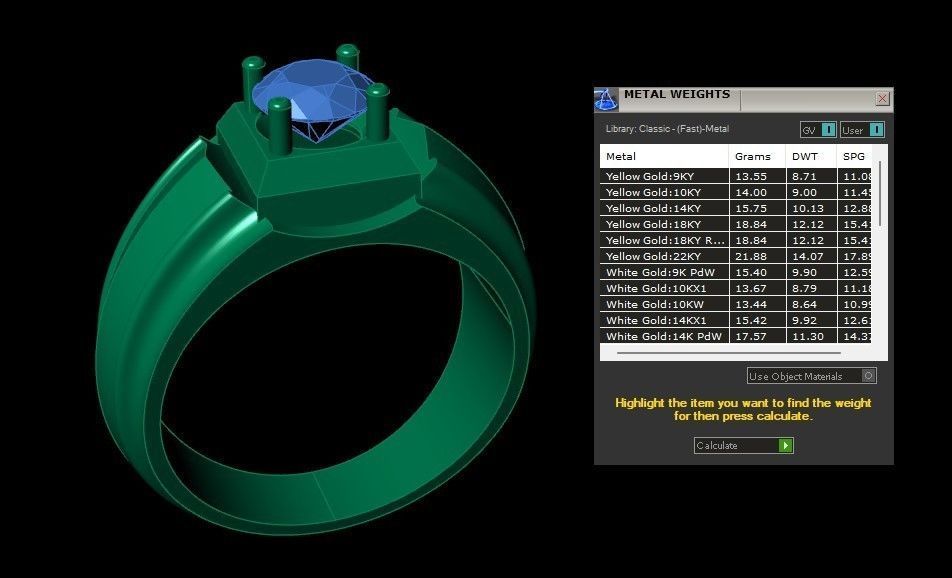 Gents Ring 3D print model_6