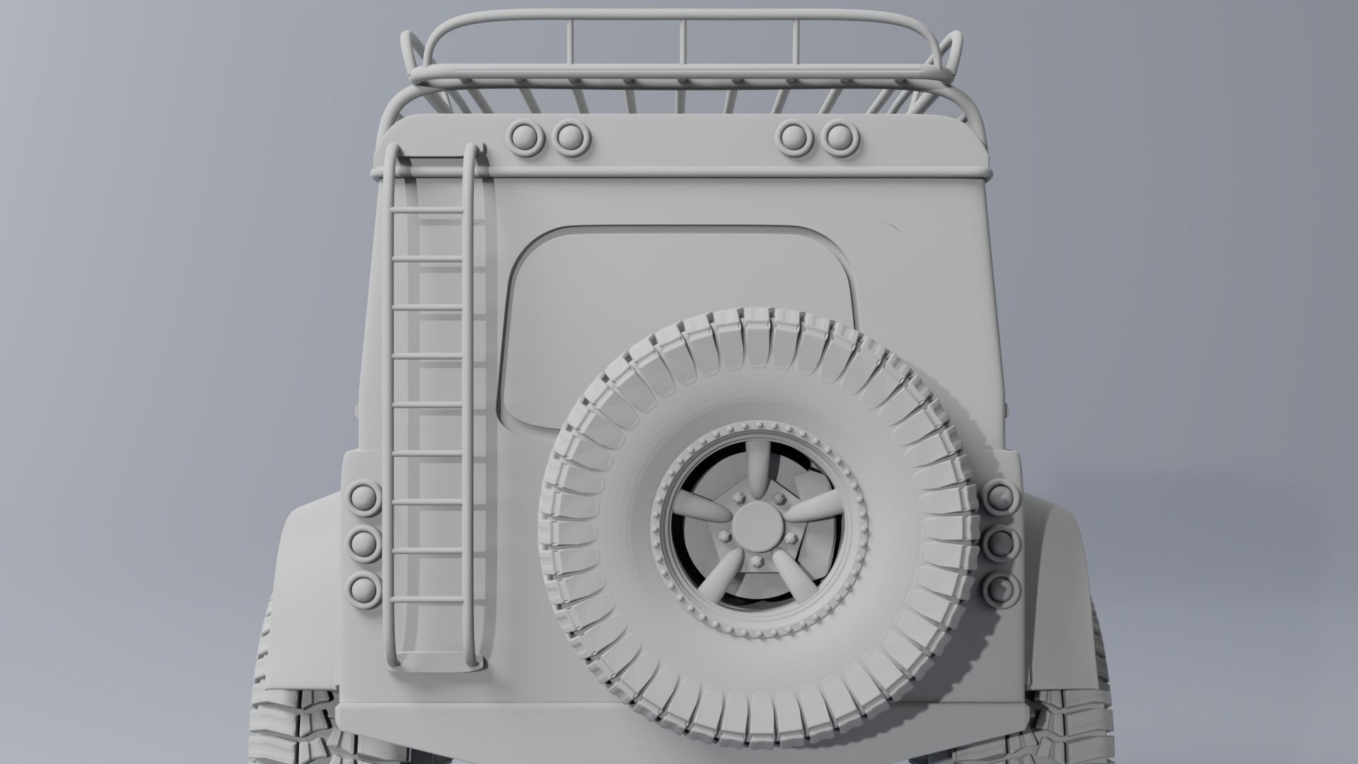 LAND ROVER DEFENDER 3D print model_17