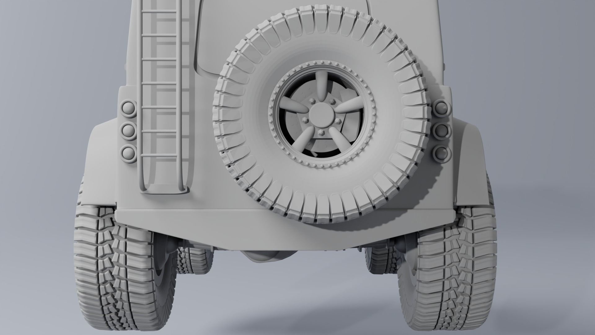 LAND ROVER DEFENDER 3D print model_8
