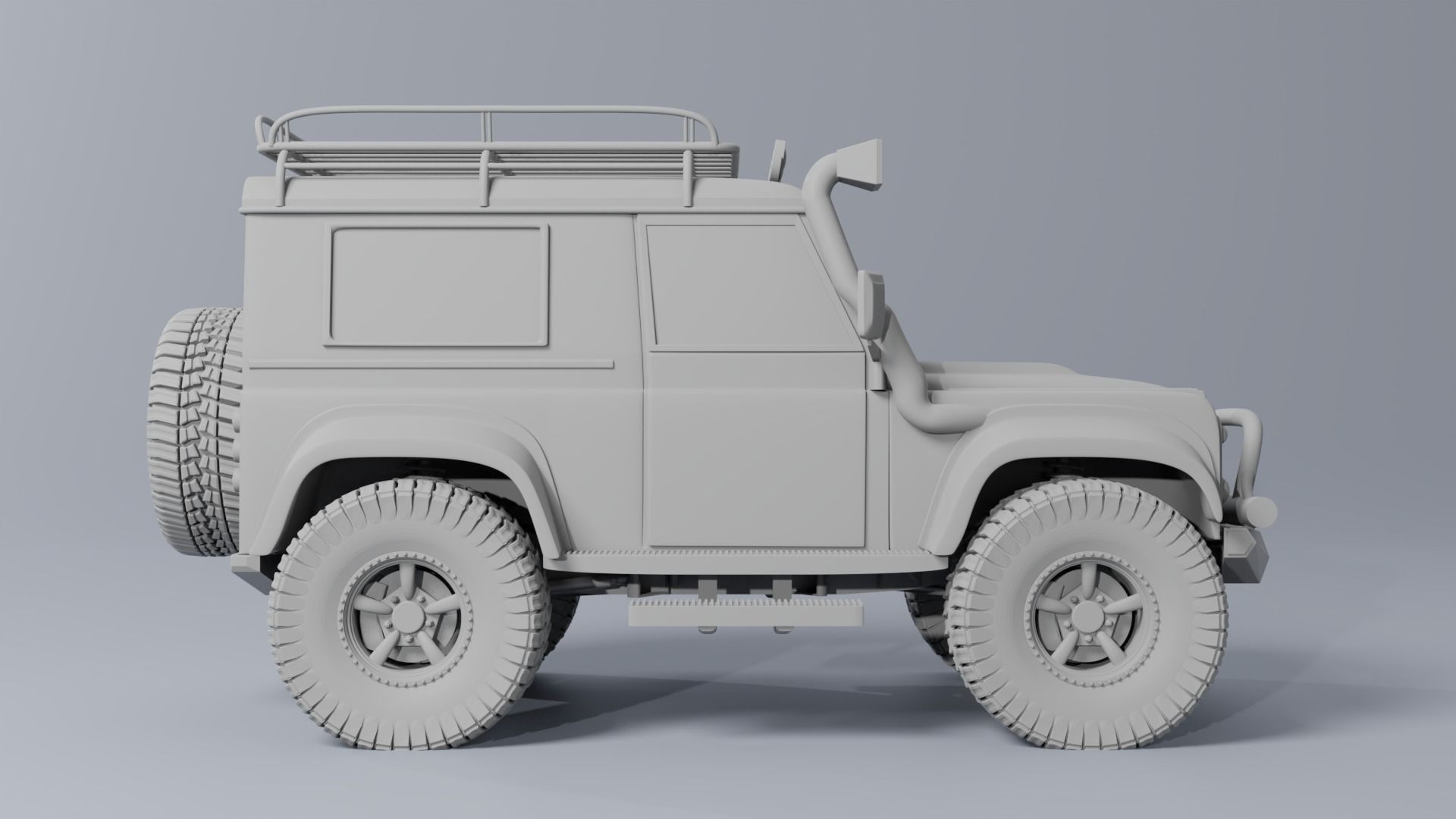 LAND ROVER DEFENDER 3D print model_3